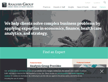 Tablet Screenshot of analysisgroup.com